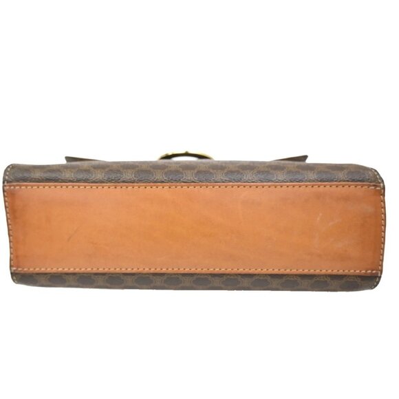 CELINE Macadam Circle Logo Shoulder Bag PVC Leather Brown GHW 88TA110 - Picture 6 of 16